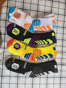 New boys sports socks 4 pairs one of each color high crew socks 6-11 - Picture 1 of 5
