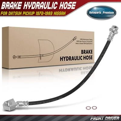Manguera hidráulica de freno delantero izquierdo para camioneta Nissan 1984-2006 D21 1986-1994 Datsun Foto 1 de 4