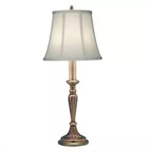 Stiffel BL-6709-AB 30 in. Antique Brass Buffet Lamp with Ivory Shadow Shade - Picture 1 of 1