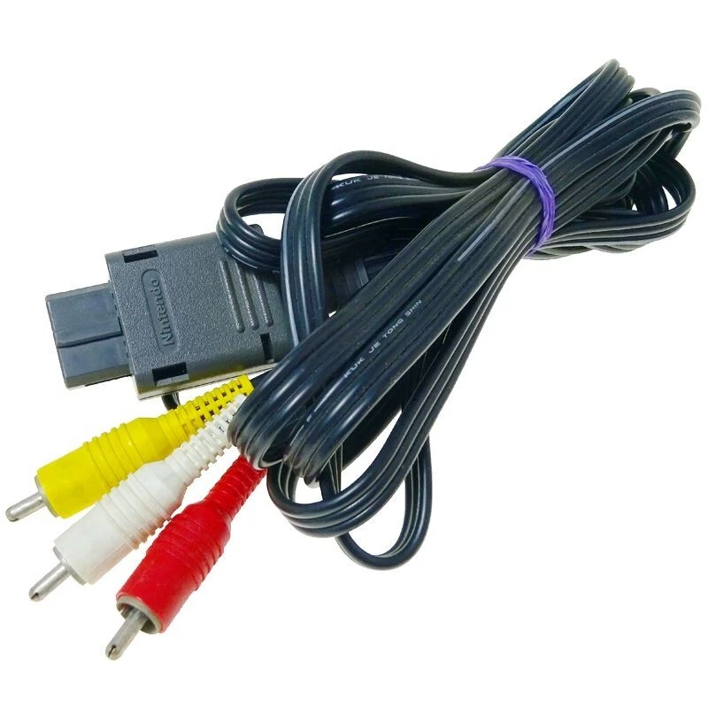 SFC N64 Official Nintendo AV Cable Only SHVC-008 Japan Import Super Famicom GC - Image 1 of 1