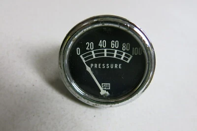 Jaguar Oil Pressure Gauge SW Stewart Warner (#1) - Image 1 of 3