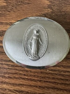 Vintage Large Sterling Silver Pill Box Snuff Box - Made in USA - Picture 1 of 5