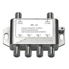 2 in 4 Out DiSEqC 4x2 Switch Satellite  Multiswitch LNB Voltage Selected7781