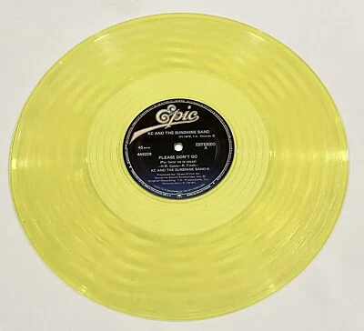 K.C. And The Sunshine Band ‎– Please Don't Go - Maxi Single Yellow Vinyl - Image 1 of 4