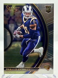 GERALD EVERETT RC 2017 Panini Select Football #28 Concourse Level SILVER PRIZM - Picture 1 of 2
