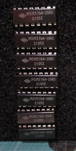 Nueva memoria DRAM OKI Data 200ns 16-DIP 64K-Bit modo página rápida MSM3764-20RS paquete de 7 - Imagen 1 de 2