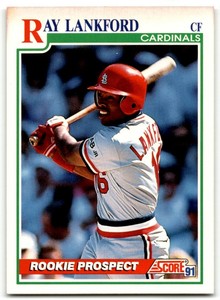 1991 SCORE RAY LANKFORD RC ST. LOUIS CARDINALS #731