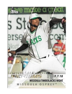 2019 Topps Pro DeBut  MISSOULA OSPREY Promo Night Uniforms #PN-MTN - Picture 1 of 1