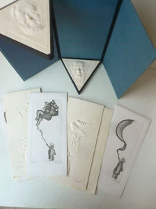 Haendel Bill "Box of Dreams" 1983 5 sculture in carta e 3 acquetinte Grafica Uno - Picture 1 of 12