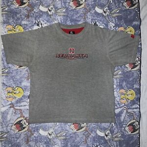 Nebraska Cornhuskers Vintage Shirt Starter Y2K Mens XL/XLarge Embroidery Graphic