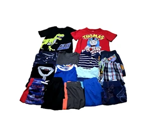 EUC HUGE Lot Of Boys T-Shirts & Shorts 15 Pieces Size 3-4T SUMMER Clothes - Picture 1 of 8