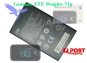 Genuine ZTE Battery for Telstra 5G Wi-Fi Pro ZTE MU500 Li3945T44p4h815174 - Picture 1 of 3