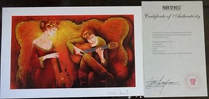 Guitarra Serenade Charles Lee 2005 Seriolitografía firmada en el plato con certificado de autenticidad - Imagen 1 de 4