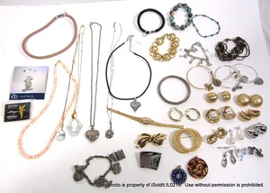 LOT WOMENS COSTUME VTG JEWELRY Christian Dior Coro Lia Sophia Alex and Ani Timex - Picture 1 of 17