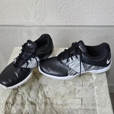 Nike Golf Shoes Classy Women's 8.5 Men's 7.5 Youth 7 Black EUC - Image 1 of 4
