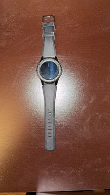 Samsung Gear S3 Frontier 316L Steel Case with Black Silicone Band Smart Watch - Image 1 of 4