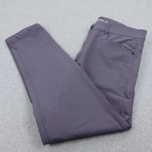 Western Rise Pants Modern Rise Gray Casual Travel Men's 36x32 Stretch Chino - Picture 1 of 6