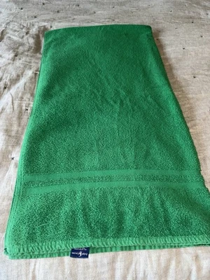 Sábana de baño lisa Ralph Lauren verde vintage 35" X 68” 100 % algodón hecha en EE. UU. Foto 1 de 4