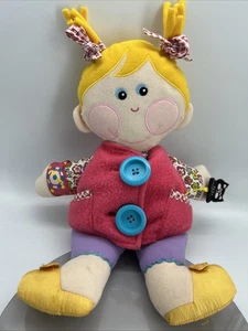 Muñeca Playskool 2001 Dressy Bessy #6546/6548 botones amarillos enseña a vestirse - Imagen 1 de 9