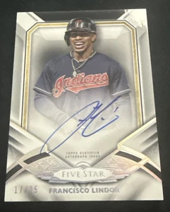 2020 Topps Five Star - Five Tool Phenom Autographs FRANCISCO LINDOR Silver /25 - Picture 1 of 2