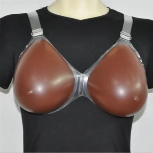 Suntan Dark Silikon Brustformen Prothese Gefälschte Brüste Verstärker BH-Form - Bild 1 von 6