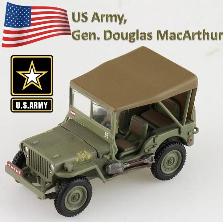 Hobby Master 1/72 HG4216 Willys Jeep US Army, Gen. Douglas MacArthur, Leyte - Immagine 1 di 4