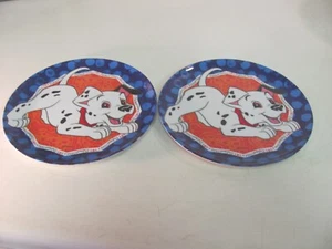 2 piatti pranzo plastica bambini melamina cucciolo fortunato Disney 101 Dalmati 8" Zak - Foto 1 di 9