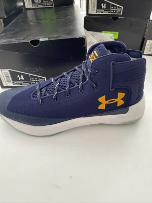 Team Issue Under Armour Cal Golden Bears UA SC 3 ZERO TB 1303013-402 SZ 14 - Image 1 of 4