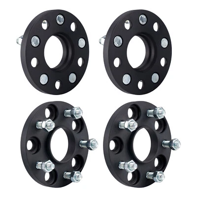 4x 15mm 5x4.5'' Wheel Spacers M12x1.5 Studs For Acura TL RSX Honda Civic 64.1mm - Image 1 of 4