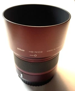 Nikon HB-N103 Lens Hood Shade Red for 1 Nikkor 30-110mm & 10-30mm, Excellent 🤩 - Picture 1 of 6