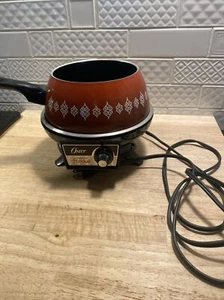 Vintage Oster Electric Fondue Pot No Lid - Tested - Picture 1 of 6