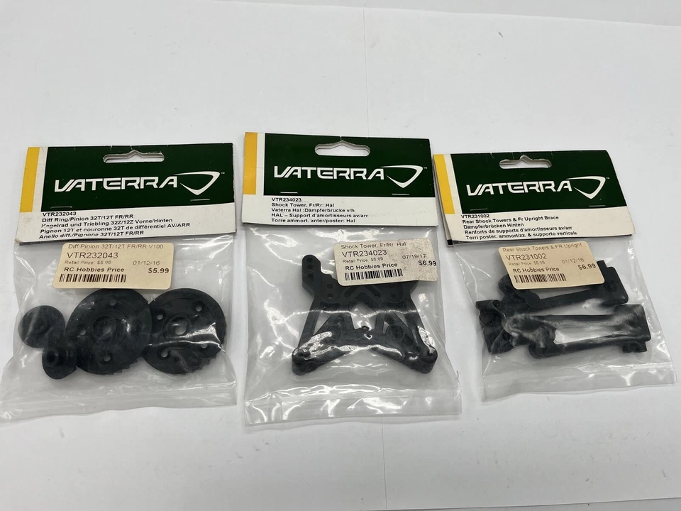 LOT Vaterra Parts Twin Hammers FR/RR GT3 V100 Halix VTR23043 VTR231002 VTR234023 - Image 1 of 1