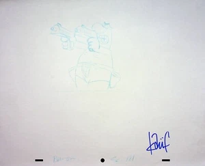 BOB & MARGARET Producción FIRMADO TODD KAUFFMAN Modelo de Personaje Diseño Lápiz #BM - Imagen 1 de 2