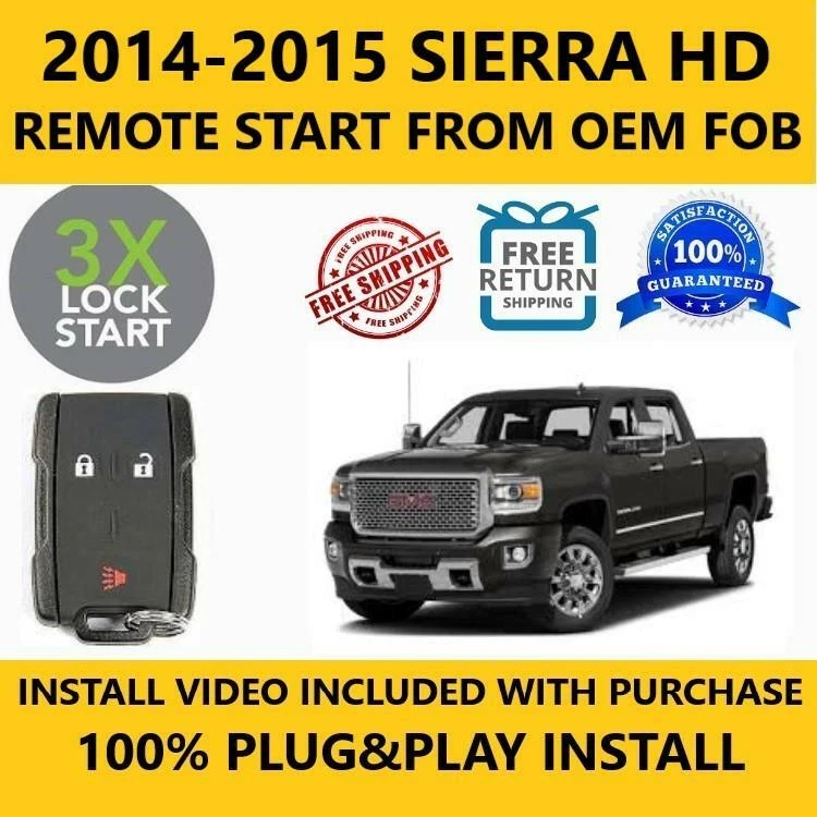 Arrancador de arranque remoto 100 % Plug & Play 2014-2015 GMC SIERRA HD Foto 1 de 1