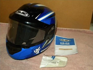 CASCO HJC CS-R2 CARA COMPLETA SECA MC2 PEQUEÑO Y HJ-09 ESCUDO ANTI-NIEBLA DOBLE LENTE - Imagen 1 de 10