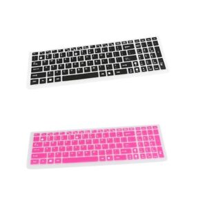 2 Pieces Keyboard Cover Silicone Skin Protector for ASUS Laptop Notebook