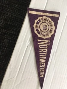 Vintage 1950s 60’s College Pennant - NORTHWESTERN UNIVERSITY Mini 9” - Picture 1 of 1