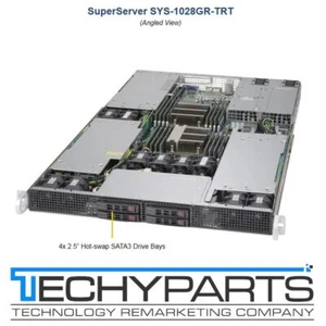 SUPERMICRO SYS-1028GR-TRT 2x Intel Xeon E5-2690v3 2.6GHz 32GB RAM 1U Server - Picture 1 of 4