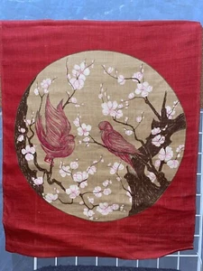 Lini de Suecia Pájaros Arte Popular Vintage Tapiz Colgante de Pared 28" An x 32" Al - Imagen 1 de 2