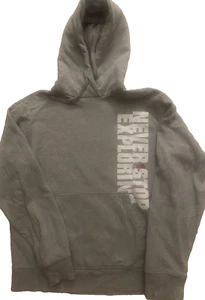 The North Face Gray Never Stop Exploring Pullover Hoodie Youth Boys Size M - Picture 1 of 4