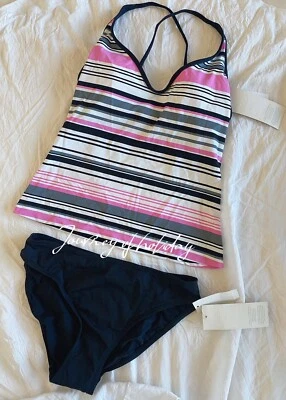 Trajes de baño para mujer conjunto de tankini de dos piezas para mujer rosa colorido talla S Foto 1 de 4
