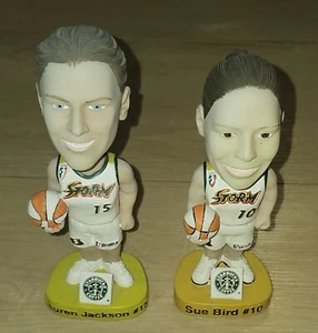 SUE BIRD & LAUREN JACKSON 2002 Seattle Storm WNBA Bobblehead Starbucks Coffee - Picture 1 of 7