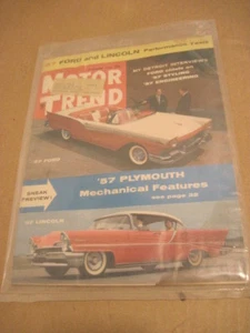 OLD VINTAGE NOV 1956 MOTOR TREND CAR MAGAZINE - Picture 1 of 1
