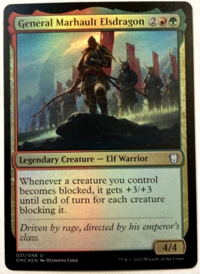 MTG General Marhault Elsdragon FOIL Dominaria United 31 NM - Image 1 of 4