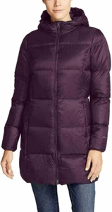 Eddie Bauer Women's Luna Peak Water Resistant Down Parka, Deep Eggplant, Large - Picture 1 of 2