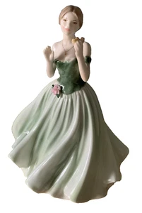 ROYAL WORCESTER BONE PORINA DAMENPUPPE GEDENKEN LIMITIERTE EDITION PERFEKT - Bild 1 von 8