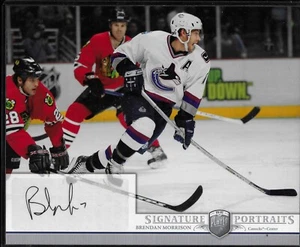 2006-07 Upper Deck Be A Player Portraits Signature Brendan Morrison #SP-MO Auto - Picture 1 of 2