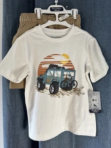 T-SHIRT & SHORTS SET TOMMY BAHAMA BOY’S 2 PC Wrangler Jeep SIZE S (5/6) NEW - Picture 1 of 10