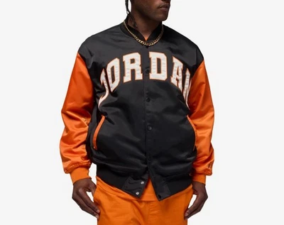 Nike Jordan Brooklyn Men's University Varsity Jacket Black Starfish Size L - Image 1 of 4
