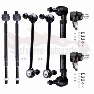 8pcs Front Lower Ball Joint Sway Bar Tie Rod For 2001-2002 Saturn L100 L200 L300 - Image 1 of 4